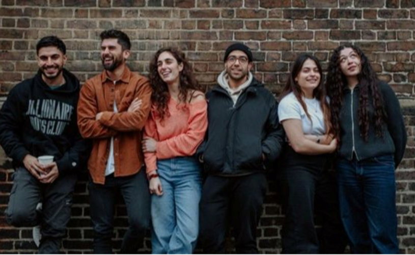 Paines Plough's You Bury Me by Ahlam cast announced. L-R - Moe Bar-El, Tarrick Benham, Hanna Khogali, Nezar Alderazi, Yasemin Özdemir, Eleanor Nawal cast